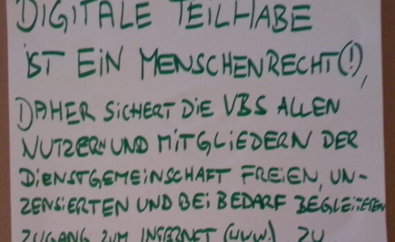 Forderungskarton „Digitale Teilhabe“