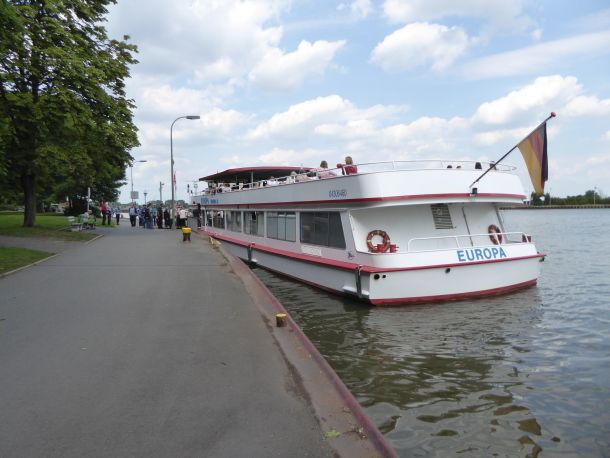 Anlegestelle der MS Europa in Minden