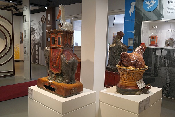 Warenautomaten im Automatenmuseum
