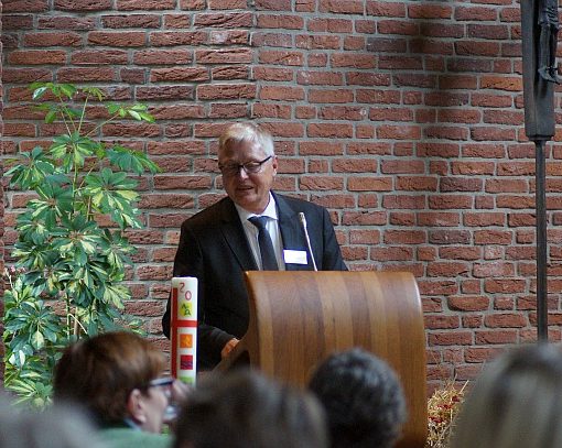 Pastor Christian Sundermann beim Erntedankempfang 29.09.2016