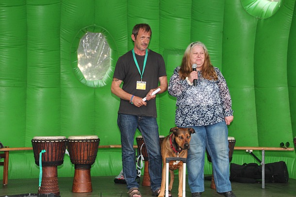 Eröffnung mit Uwe, Arco und Annette