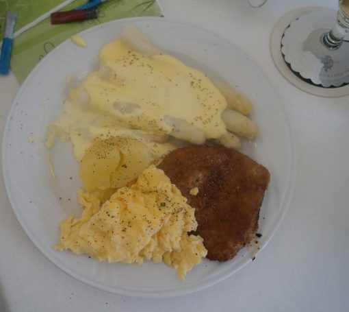 Spargelessen beim Spargelhof Thiermann 2016