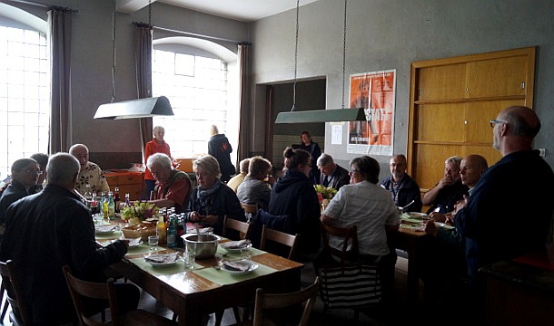 Mittagessen des Komitees in der Gedenkstätte Haus Moorhort