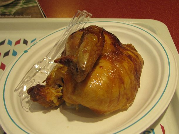 Halbes Hähnchen beim Kochlöffel