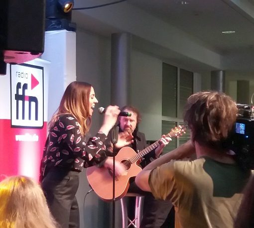 Auftritt von Mel C im ffn Studio Hannover