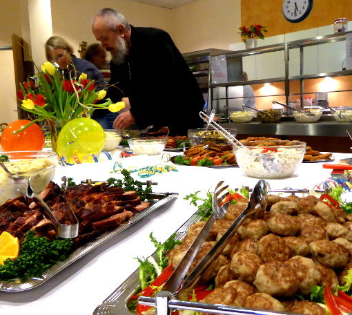 Aufbau des Buffets beim Neujahrsempfang 2017 der WLH FreistattAufbau des Buffets beim Neujahrsempfang 2017 der WLH Freistatt