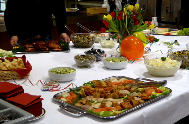 Kaltes Buffets beim Neujahrsempfang 2017 der WLH Freistatt