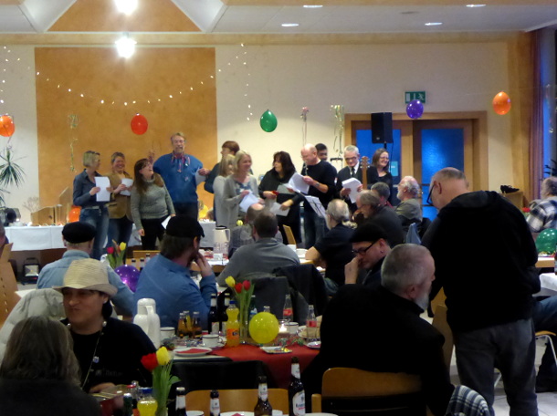 Chorprobe beim Neujahrsempfang 2017 der WLH Freistatt