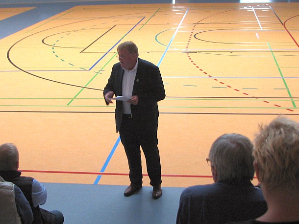 Zur Eröffnung sprach Bassums Bürgermeister Christian Posch