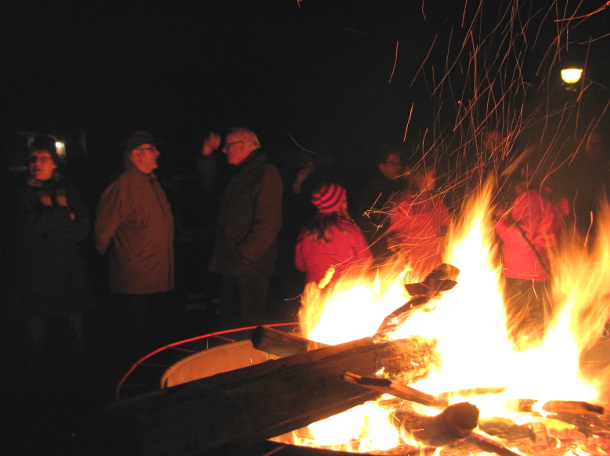 Am Freistätter Osterfeuer 2016