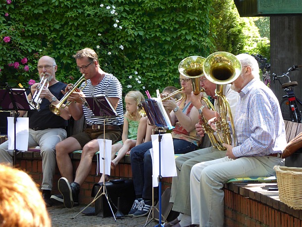 Posaunenchor Freistatt beim Hofgottesdienst Juni 2016