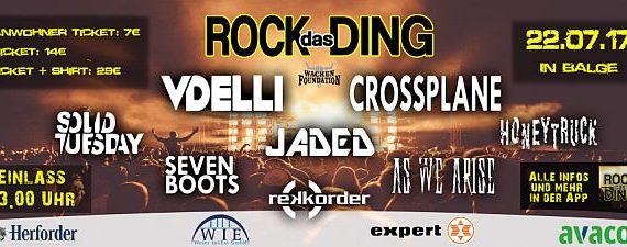 Rock das Ding am 22. Juli in Balge bei Nienburg