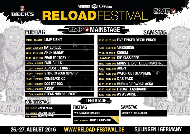 Line-Up Reload 2016