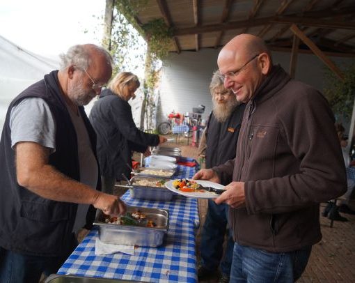 Ein lecker angerichtetes Salatbuffet