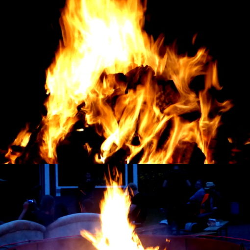 Am Lagerfeuer beim Sommercamp Freistatt 2016