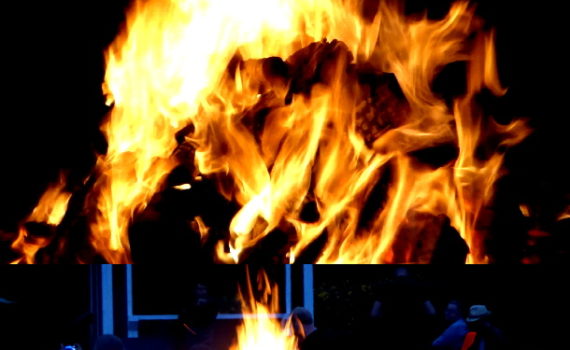Am Lagerfeuer beim Sommercamp Freistatt 2016