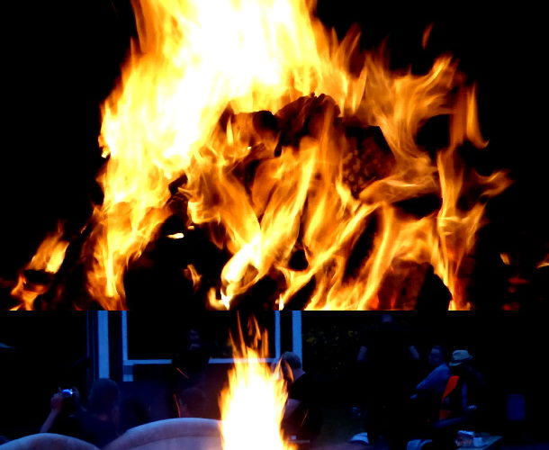 Am Lagerfeuer beim Sommercamp Freistatt 2016