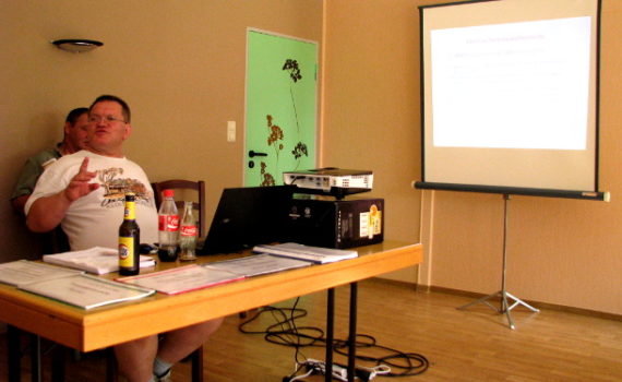 Jürgen Weber beim Wokshop HARTZ-IV und Sanktionen
