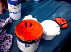 Siebdruck-Workshop: Die verwendeten Siebdruck-Farben