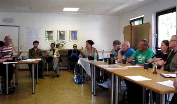 Workshop-Teilnehmende beim Sommercamp Freistatt 2016