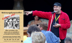 Dr. Stefan Schneider eröffnet das Sommercamp Freistatt 2016 von Wohnungslosentreffen.de