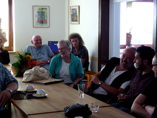Monika Brandt bei der Abschiedszeremonie