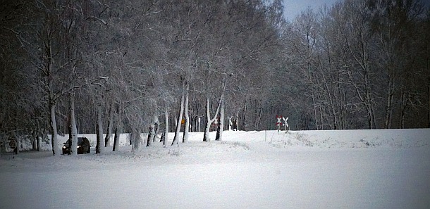 Verschneite Straßen in Freistatt