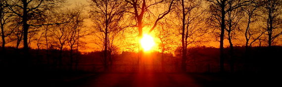 Winterlicher Sonnenuntergang 2016