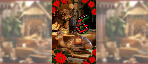 Das sechste Türchen - Kamel mit Friedrich der Weihnachtskrippe in der Zionskirche Bethel