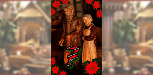 Das siebte Türchen - Maria und Josef der Weihnachtskrippe in der Zionskirche Bethel