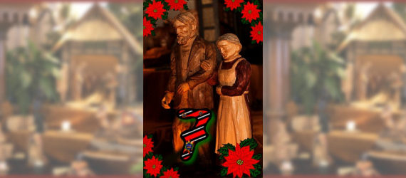 Das siebte Türchen - Maria und Josef der Weihnachtskrippe in der Zionskirche Bethel
