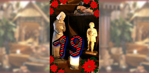 Weihnachtskalender 2017 - Krippe der Zionskirche Bethel - 19. Dezember - Frau und Junge 800x250px