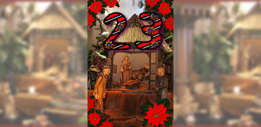 Weihnachtskalender 2017 – Krippe der Zionskirche Bethel – 23. Dezember – zwei Männer 800x250px