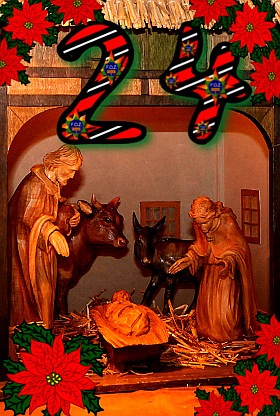 Das vierundzwanzigste Türchen - Die heilige Famile der Weihnachtskrippe in der Zionskirche Bethel