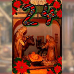 Weihnachtskalender 2017 - Krippe der Zionskirche Bethel - 24. Dezember - die heilige Familie 800x250px