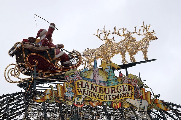 Weihnachtsmarkt am Rathaus Hamburg 2015