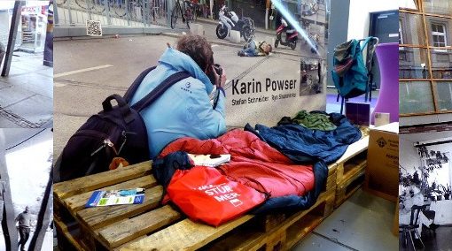 Headerbild vom ev. Kirchentag Berlin 2017 mit Karin Powsers Ausstellung
