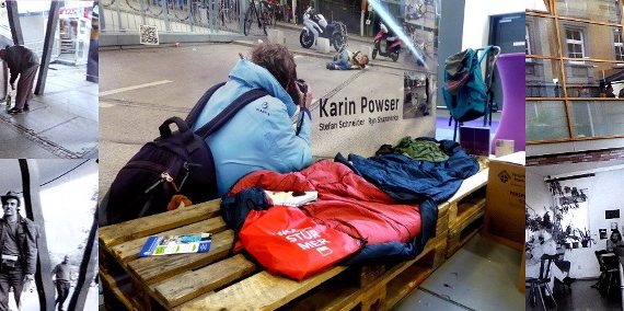 Headerbild vom ev. Kirchentag Berlin 2017 mit Karin Powsers Ausstellung