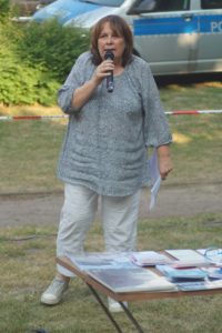 Protestkundgebung: Katrin Kurtz, Behindertenbeirat