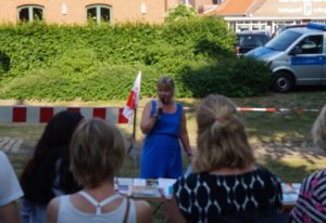Protestkundgebung: Katharina Warrelmann, MideA