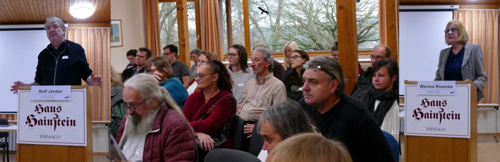Rückblick Dezember 2018: BAG W Tagung Partizipation - Eisenach - Dr. Rolf Jordan | Publikum | Werena Rosenke