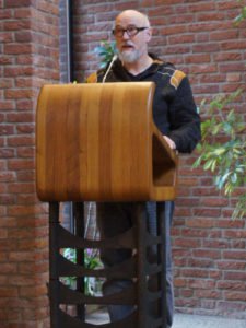 Frank Kruse bei der Lesung in der Moorkirche Freistatt