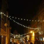 Auf dem Weg in die Altstadt ist Eisenach sehr festlich geschmückt