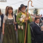 Eröffnung Spargelsaison 2019 - Spargelkönigin Astrid Unger und Rolf Hedemann als Heideschäfer