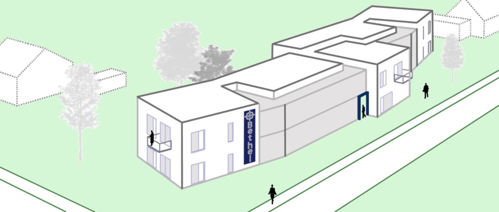 Architekten-Zeichnung - Neue Altenhilfe Freistatt