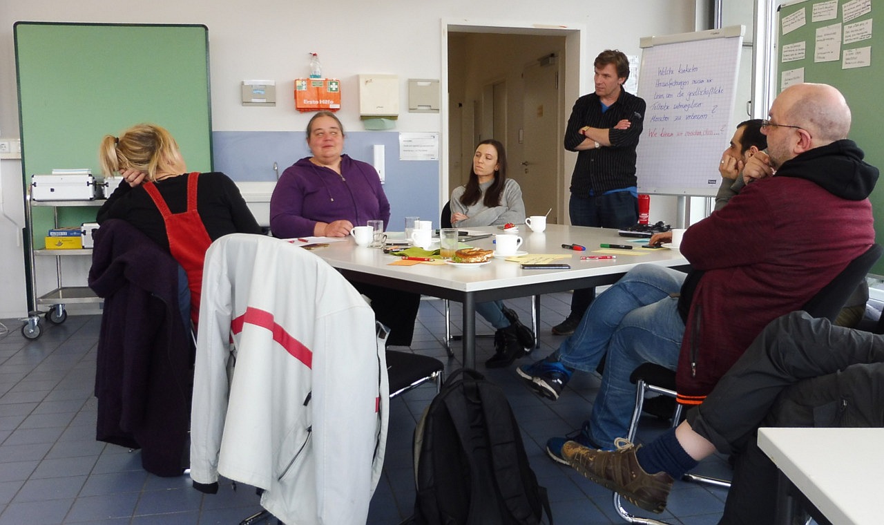 Arbeitsgruppe auf dem SiWo - Workshop in Nürnberg, Foto: Jens Roggemann