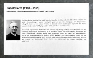 Freistatt Infotafel - Anstaltsleiter Rudolf Hardt (1900 - 1959)
