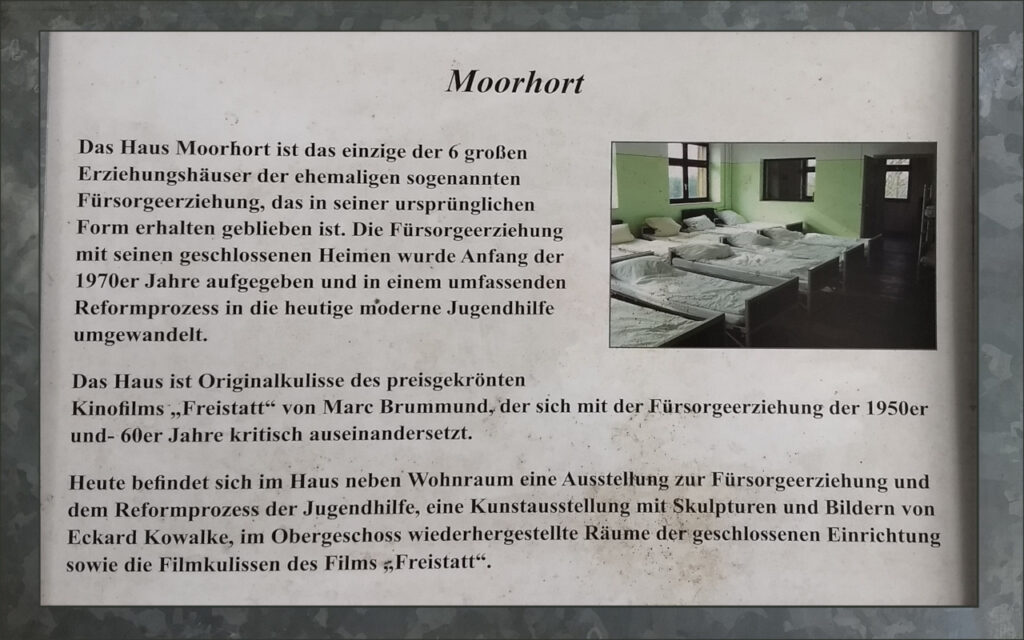 Freistatt Infotafel - Erziehungs-Haus Moorhort