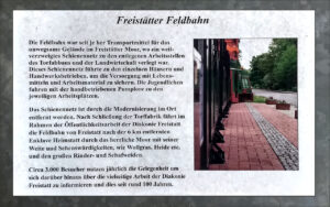 Freistatt Infotafel - Freistätter Feldbahn