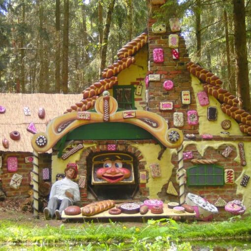 Wo ein Lebkuchenhaus ist, ist der Weg zum Schlaraffenland nicht mehr weit